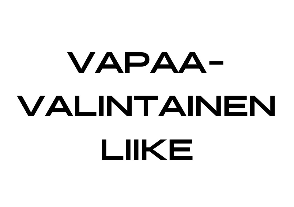 Vapaavalintainen liike | SYKE Tribe