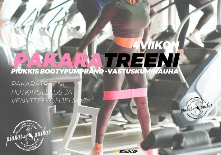 4 vko:n Piukkis BootyPumpBand -pakaratreenivalmennus