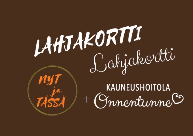 Lahjakortti Lahjakortti