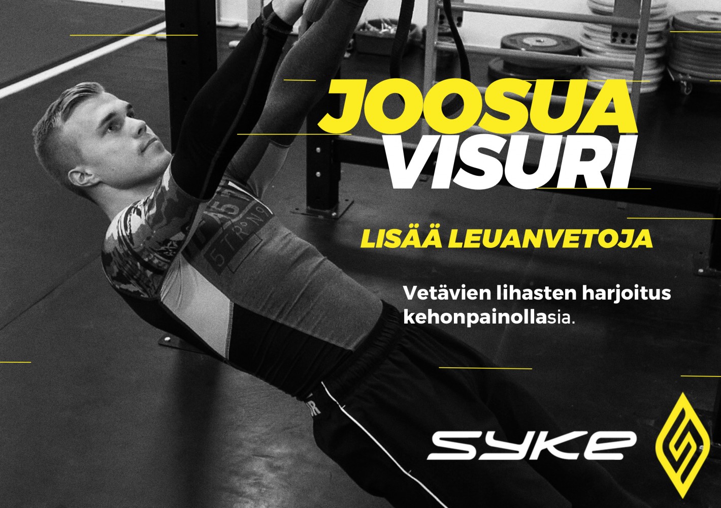 Vetävien lihasten harjoitus kehonpainolla - Lisää leuanvetoja by Joosua Visuri Vetävien lihasten harjoitus kehonpainolla - Lisää leuanvetoja by Joosua Visuri