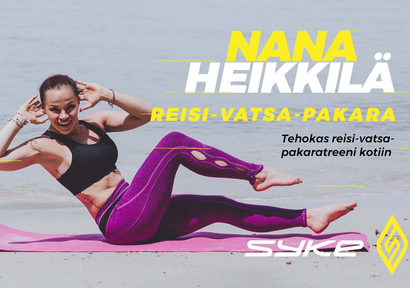 Tehokas reisi-vatsa-pakaratreeni kotiin by Nana Heikkilä Tehokas reisi-vatsa-pakaratreeni kotiin by Nana Heikkilä